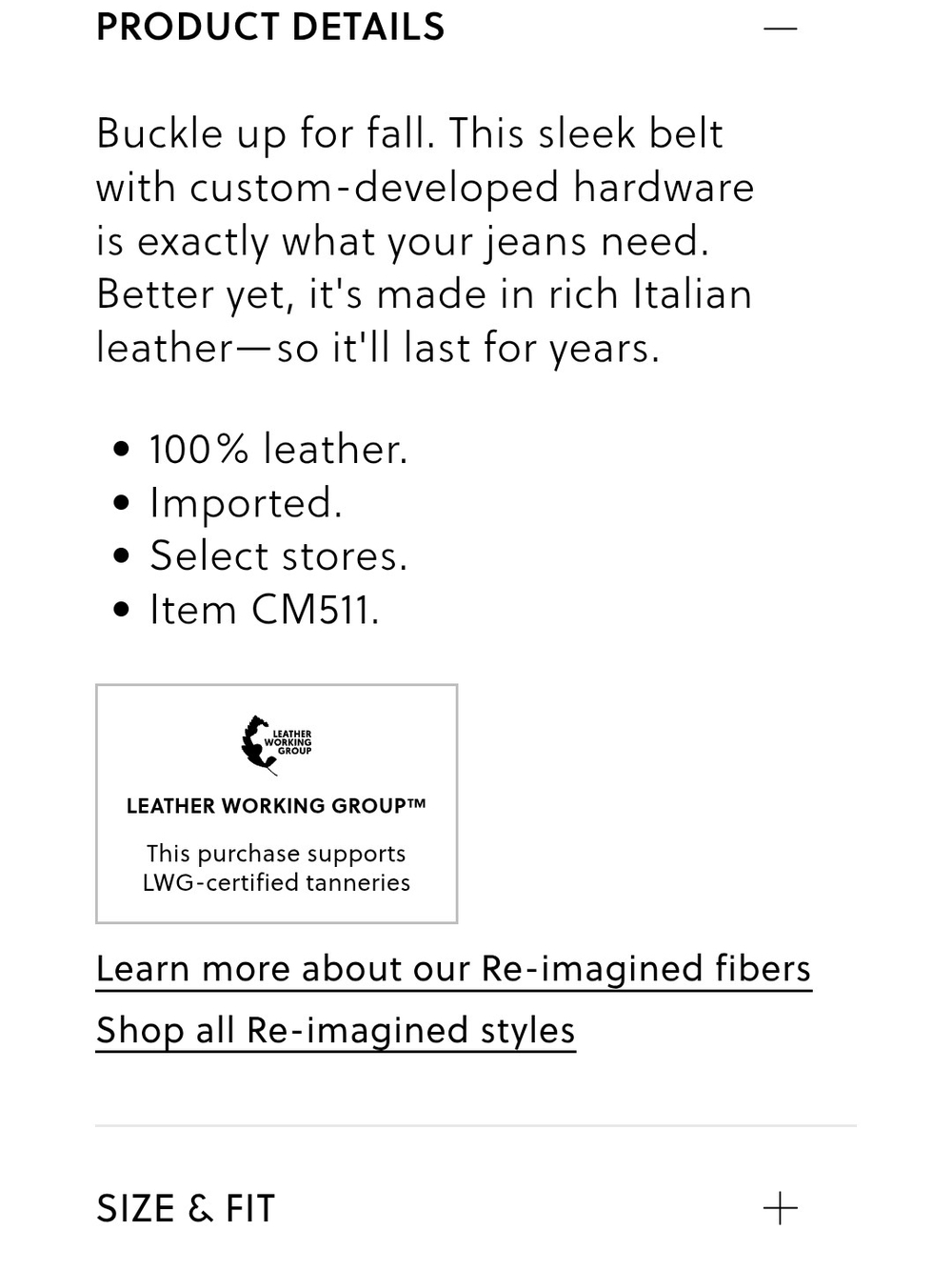 J. Crew Italian Leather Rectangle Belt - Picture 2 of 10